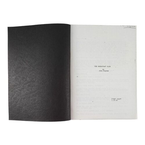 Lot #528 - First Draft Script ### THE BREAKFAST CLUB (1985)