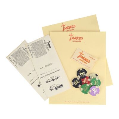 Lot #539 - Set of Tangiers Casino Chips and Casino Accessories ### CASINO (1995)