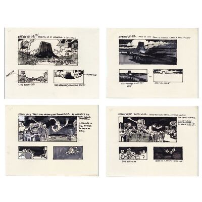 Lot #558 - Set of Four Hand-Drawn George Jenson Devil's Tower VFX Storyboard Pages ### CLOSE ENCOUNTERS OF THE THIRD KIND (1977)