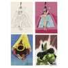 Lot #590 - Set of Three Hand-Painted Illustration Cels with Backgrounds and Hand-Drawn Line Art ### DRAGON BALL FRANCHISE (1984 - PRESENT)