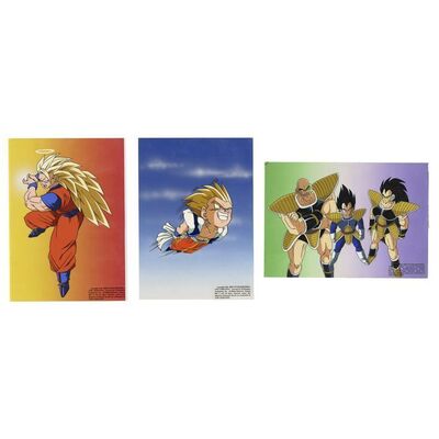 Lot #591 - Set of Three Hand-Painted Illustration Cels with Backgrounds ### DRAGON BALL FRANCHISE (1984 - PRESENT)