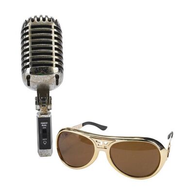 Lot #601 - Elvis Presley's (Austin Butler) Sunglasses and Microphone ### ELVIS (2022)