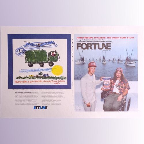 Lot #616 - Production-Made Forrest Gump (Tom Hanks) and Lt. Dan (Gary Sinise) Fortune Magazine Cover ### FORREST GUMP (1994)