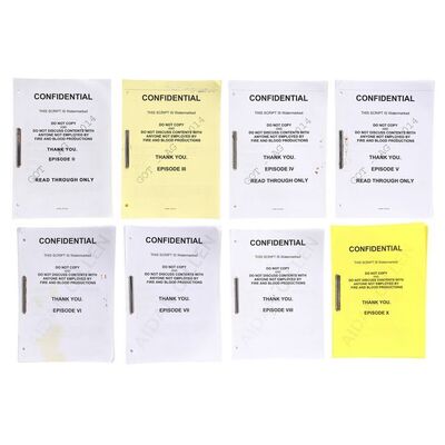 Lot #621 - Aidan Gillen's Personal Set of Eight Season 1 Scripts ### GAME OF THRONES (T.V. SERIES, 2011-2019)