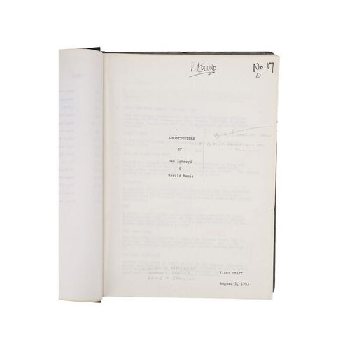 Lot #627 - Richard Edlund's Annotated Personal First Draft Script ### GHOSTBUSTERS (1984)