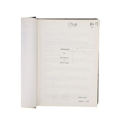 Lot #627 - Richard Edlund's Annotated Personal First Draft Script ### GHOSTBUSTERS (1984)