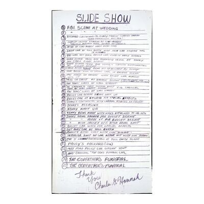 Lot #633 - Charles G. Hannah-Autographed Handwritten Picture Car Poster ### THE GODFATHER (1972)