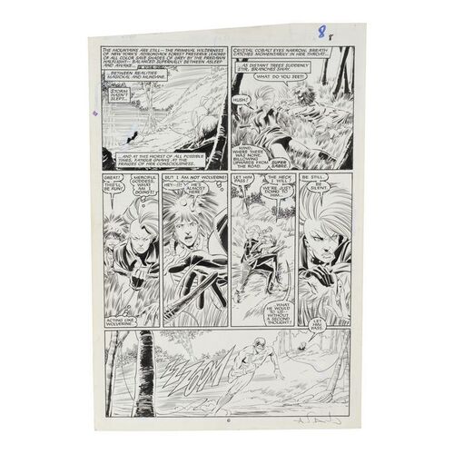 Lot #745 - Uncanny X-Men Vol 1 #216 Page 6 by Jackson Guice and Dan Green ### MARVEL COMICS