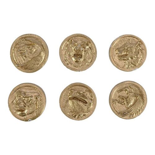 Lot #766 - Set of Six Production-Made Power Coins ### MIGHTY MORPHIN POWER RANGERS: THE MOVIE (1995)
