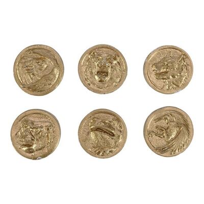 Lot #766 - Set of Six Production-Made Power Coins ### MIGHTY MORPHIN POWER RANGERS: THE MOVIE (1995)