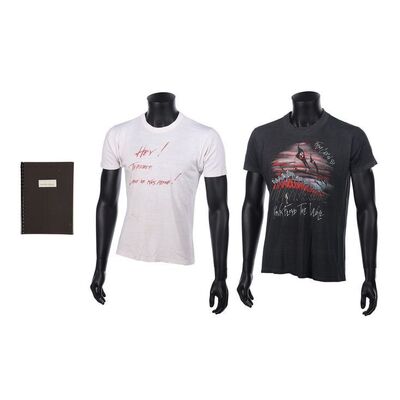 Lot #796 - Draft Script with Pair of Crew T-Shirts ### PINK FLOYD: THE WALL (1982)