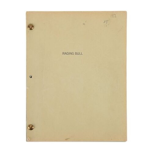 Lot #807 - Annotated Production Script ### RAGING BULL (1980)
