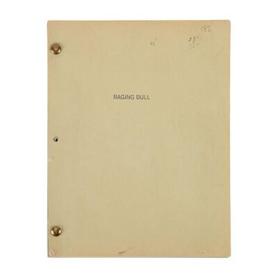 Lot #807 - Annotated Production Script ### RAGING BULL (1980)