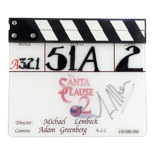 Lot #821 - Tim Allen-Autographed "A" Clapperboard ### THE SANTA CLAUSE 2 (2002)