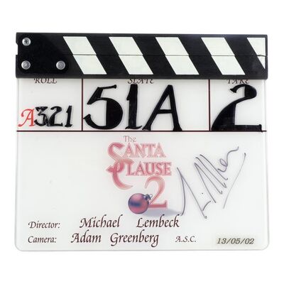 Lot #821 - Tim Allen-Autographed "A" Clapperboard ### THE SANTA CLAUSE 2 (2002)