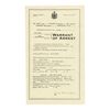 Lot #827 - Captain Byron Hadley's (Clancy Brown) Arrest Warrant ### THE SHAWSHANK REDEMPTION (1994)