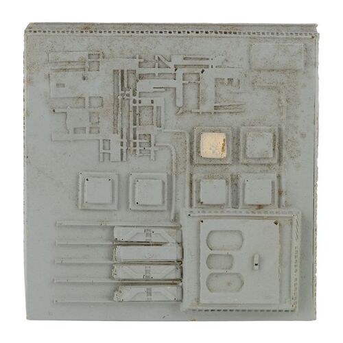Lot #884 - Howard Kazanjian Collection: Low-Altitude Death Star II Model Miniature Surface Panel ### STAR WARS: RETURN OF THE JEDI (1983)