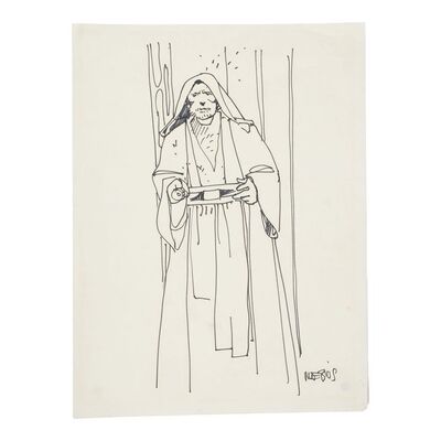 Lot #898 - William Plumb Collection: Hand-drawn Moebius Obi-Wan Kenobi Sketch ### STAR WARS: A NEW HOPE (1977)