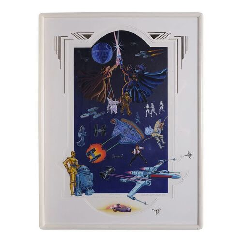 Lot #901 - William Plumb Collection: Framed Hand-Painted Melanie Taylor Kent Serigraph and Sketches ### STAR WARS: ORIGINAL TRILOGY (1977-1983)