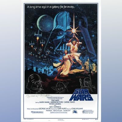 Lot #903 - Greg and Tim Hildebrandt-Signed Style "B" 15th Anniversary One-Sheet with Three Character Remarques ### STAR WARS: A NEW HOPE (1977)