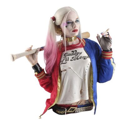 Lot #922 - Full-Scale Harley Quinn (Margot Robbie) Costume Replica with Good Night Bat and Bust Replicas ### SUICIDE SQUAD (2016)