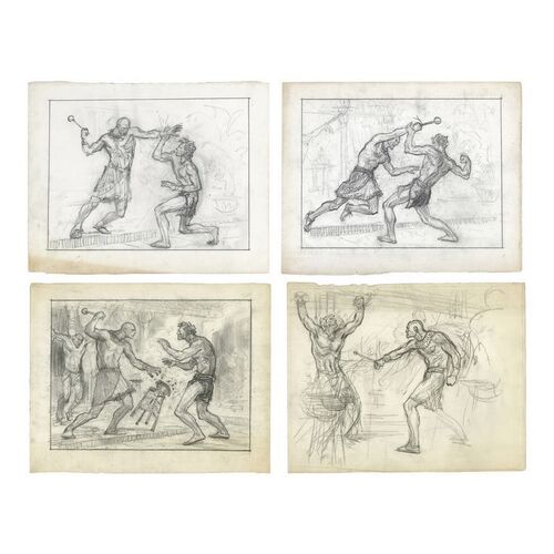 Lot #939 - Four Hand-Drawn John L. Jensen Storyboard Sketches ### THE TEN COMMANDMENTS (1956)