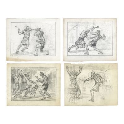 Lot #939 - Four Hand-Drawn John L. Jensen Storyboard Sketches ### THE TEN COMMANDMENTS (1956)
