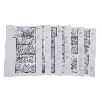 Lot #957 - Set of Six Hand-Illustrated Storyboard Sheets ### TROY (2004)