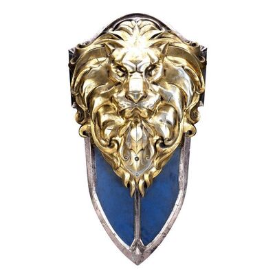 Lot #965 - Distressed Gold Alliance Shield ### WARCRAFT (2016)