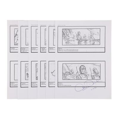 Lot #994 - Anthony Daniels Collection: Autographed Storyboard Pages ### STAR WARS: ATTACK OF THE CLONES (2002)