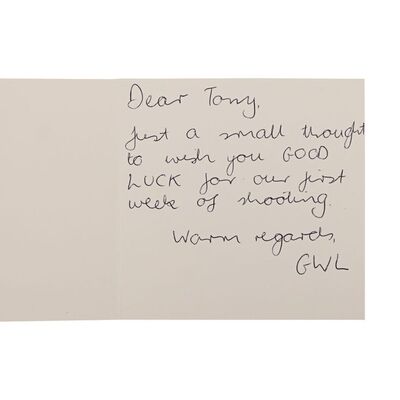 Lot #995 - Anthony Daniels Collection: Handwritten Note to Anthony Daniels from George Lucas ### STAR WARS: ATTACK OF THE CLONES (2002)