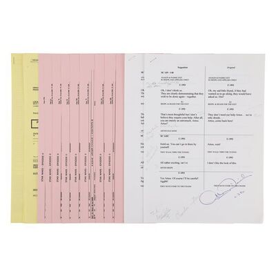Lot #996 - Anthony Daniels Collection: Autographed Script Changes with Handwritten Notes and Production Paperwork ### STAR WARS: ATTACK OF THE CLONES (2002)