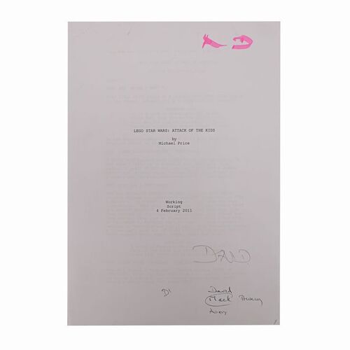 Lot #1028 - Anthony Daniels Collection: Anthony Daniels' Hand-annotated and Highlighted Script ### LEGO STAR WARS: THE PADAWAN MENACE (2011)