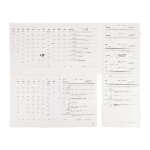 Lot #1029 - Anthony Daniels Collection: Collection of Hand-annotated ADR Cue Sheets ### STAR WARS: THE RISE OF SKYWALKER (2019)