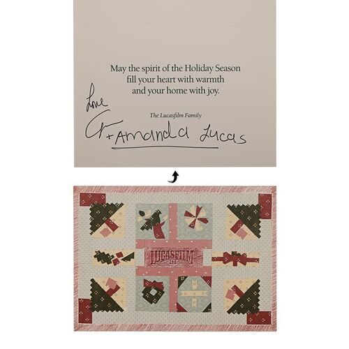 Lot #1052 - Anthony Daniels Collection: Lucasfilm Christmas Card from the Lucas Family ### LUCASFILM