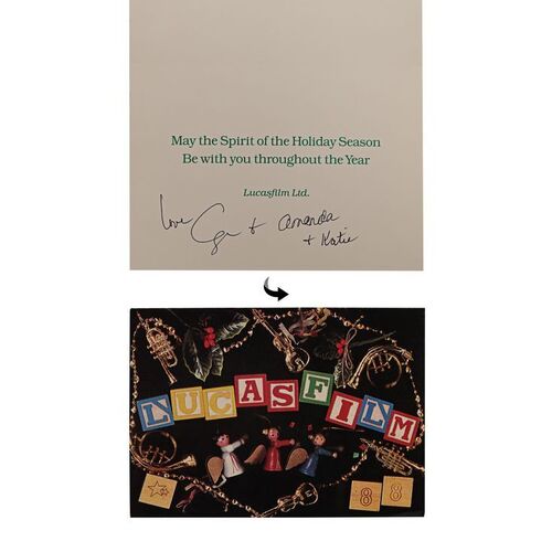 Lot #1053 - Anthony Daniels Collection: Lucasfilm Christmas Card from the Lucas Family ### LUCASFILM