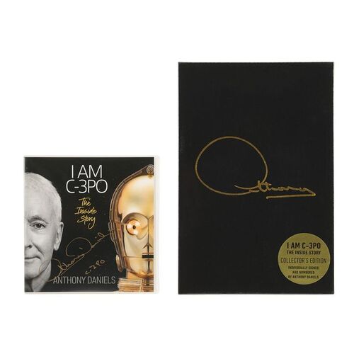 Lot #1054 - Anthony Daniels Collection: ''I Am C-3PO - The Inside Story'' Autographed Hardback Collector's Edition and Audiobook CD ### ANTHONY DANIELS
