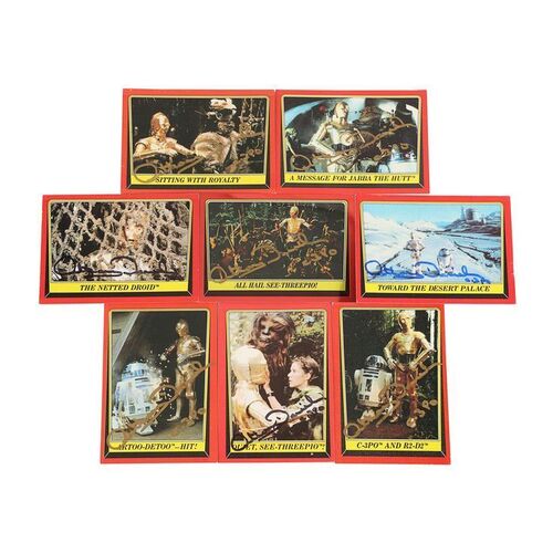 Lot #1058 - Anthony Daniels Collection: Vintage Series 1 C-3PO Trading Cards Autographed by Anthony Daniels ### STAR WARS: RETURN OF THE JEDI (1983)