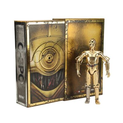 Lot # 1060: STAR WARS: VARIOUS PRODUCTIONS - Anthony Daniels Collection:  Autographed Sideshow Collectibles 12 PM C-3PO Japanese Edition