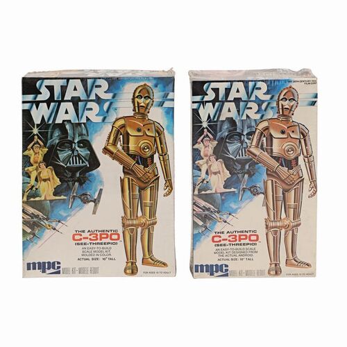 Lot #1071 - Anthony Daniels Collection: Pair of Sealed C-3PO MPC Scale Model Kits ### STAR WARS: A NEW HOPE (1977)
