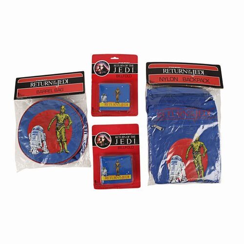 Lot #1077 - Anthony Daniels Collection: Unopened C-3PO and R2 D2 Backpack, Barrel Bag and Pair of Billfolds ### STAR WARS: RETURN OF THE JEDI (1983)