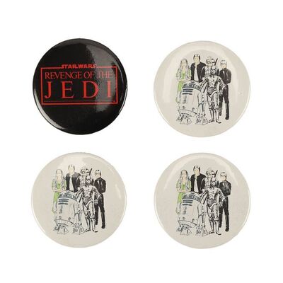Lot #1079 - Anthony Daniels Collection: Set of Four Promotional Pins ### STAR WARS: RETURN OF THE JEDI (1983)