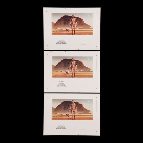 Lot #1085 - Anthony Daniels Collection: Three Proof Copies of Ralph McQuarrie's The Droids in the Desert ### STAR WARS: DROIDS (1985)