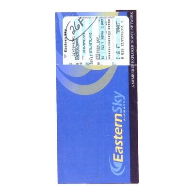 Lot #1128 - Dave Buznik's (Adam Sandler) Flight Ticket ### ANGER MANAGEMENT (2003)