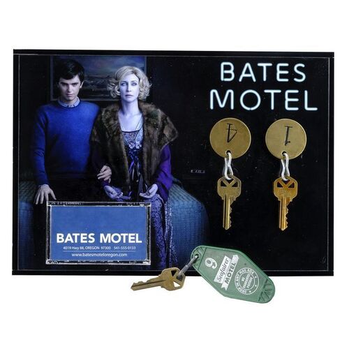 Lot #1142 - Pair of Bates Motel Keys with Business Card and Seafarer Motel Key ### BATES MOTEL (T.V. SERIES, 2013 - 2017)