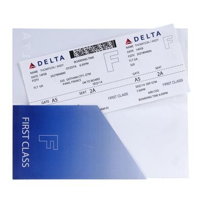 Lot #1150 - "Andy Thompson" Gotham City Airplane Ticket ### THE DARK KNIGHT RISES (2012)