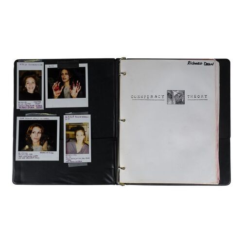 Lot #1204 - Richard Dean's Script with Julia Roberts' Continuity Polaroid Photos ### CONSPIRACY THEORY (1997)
