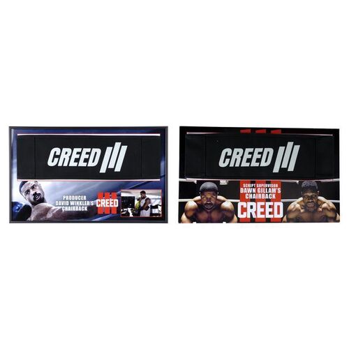 Lot #1212 - David Winkler's and Dawn Gilliam's Chairbacks ### CREED III (2023)