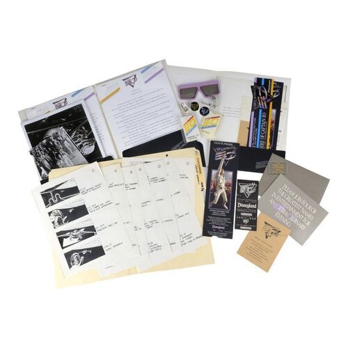 Lot #1227 - Captain EO Opening Day Tickets, Storyboards, and Press Release Folder ### DISNEYLAND PARK