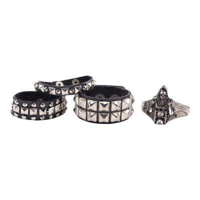 Lot #1242 - Elvira's (Cassandra Peterson) Set of Four Bracelets ### ELVIRA